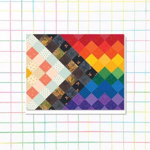 Pride Flag Quilt Card